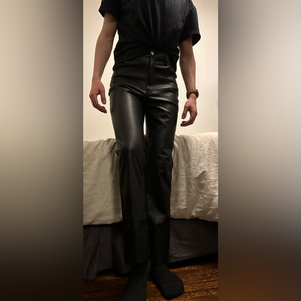 Zara leather pants